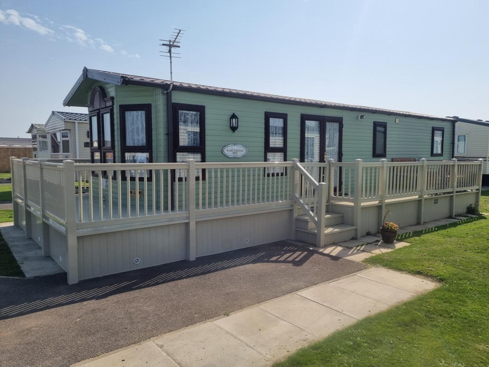 Palm Square 19 3 Bed Deluxe Caravan チャペル・セント・レオナルズ エクステリア 写真
